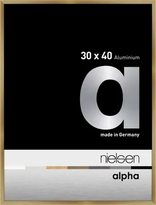 Image de Cadre Nielsen en aluminium Alpha 30 x 40 cm, couleur ambre brossé
