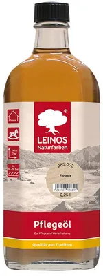 Produktbild von LEINOS Pflegeöl Farblos 0,25 l – Pflegeöl geölte Böden, Reinigung & Pflege