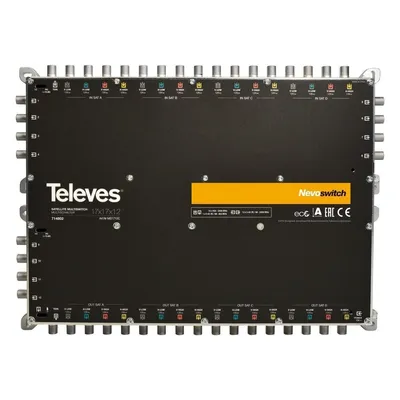 Obrázok produktu pre Televes 714802, 17 vstupy/vstupov, 29 výstupy/výstupov, 950 - 2400 MHz, 88 - 862 MHz, 10 dB, 4 dB