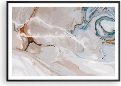 Produktbild von Gerahmtes Poster - Schwarzer Rahmen - Abstraktion modern - 100x70 cm - Wand Bild - Wanddeko - Wandbilder - Kunstposter - Wandposter - Bilderrahmen - Bilder - Kunstdruck - Wandbild - P2BAA100x70-4050