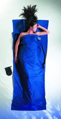 Produktbild von Ultra-blaues Baumwolldecke für Reisen - 86 Zoll x 35 Zoll