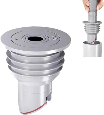 Immagine prodotto di Tappo per scarico - 35–40 mm - Tubo di scarico in silicone con filtro per capelli - Filtro per scarico multifunzionale - Adatto per lavandini, bagni, cucine e WC