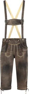 Produktbild von Kniebundlederhose Herren sandgrau, Groesse:52