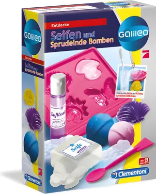 Produktbild von Clementoni Galileo - Seifen und Badekugeln, Seife, Chemie, 8 Jahr(e), Mehrfarbig