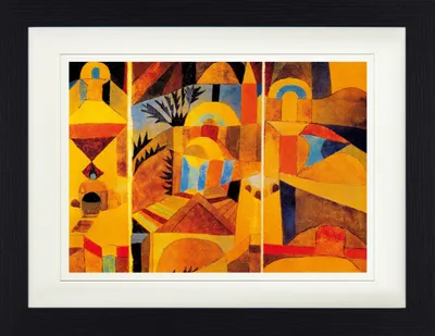Produktbild von Paul Klee Gerahmtes Bild Mit Edlem Passepartout | Wand-Bilder | Im Bilderrahmen - Der Tempelgarten, 1920 (30 x 40 cm)