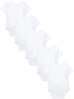 Produktbild von TupTam Baby Jungen Kurzarm Wickelbody Baumwolle Body 5er Set , Farbe: Farbenmix 5, Größe: 80