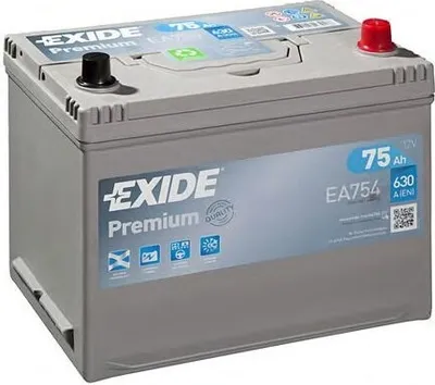 Produktbild von EXIDE Premium Starterbatterie 12V 75Ah 630A/EN Korean B1+B6 D26 für Auto LKW Batterie