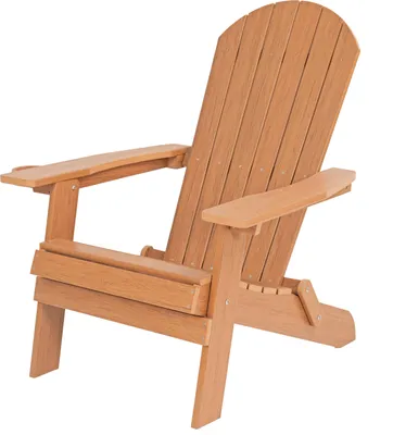 Image de Axi Claire Chaise Adirondack, Transat Plastique, Marron | Chaise De Jardin, 1 Personne /Fauteuil Exterieur/Chaise Exterieur | Transat À Dossier Haut