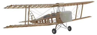 Immagine prodotto di DH.82 Tiger Moth - Kit di aeromodello radiocomandato - Scala 1:6 - Apertura alare 150 cm - Legno di balsa - 4 canali - Senza radiocomando e batteria - KIT