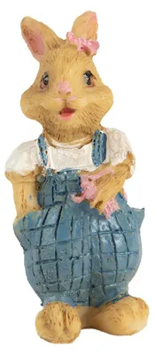 Obrázek produktu pro Clayre & Eef dekorativní figurka králíka 3x3x5 cm hnědý plast