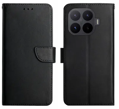 Produktbild von Coverup Genuine Leather Klapphülle - Echtes Leder - Xiaomi 17T Hülle - Schwarz