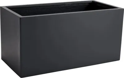 Immagine prodotto di Vaso da fiori MAXI in fibra di vetro, antracite, 80x40x40 cm