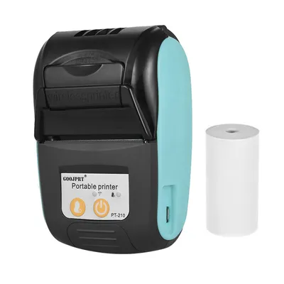 Obrázok produktu pre GOOJPRT PT-210 termotlačiareň 58 mm s funkciou BT pre termálny papier, podporuje Android, IOS a Windows pre maloobchodné predajne reštaurácie továrne logistiku