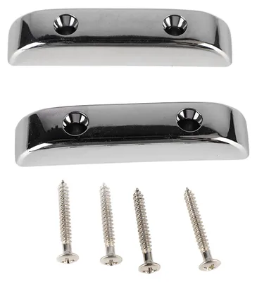 Produktbild von 2 Stück Bass-Daumenauflage aus Kunststoff, rutschfest, leicht, für Jazzgitarre, Finger GM04, Silber