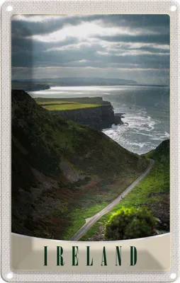 Produktbild von vianmo Blechschild 18x12 cm Irland Europa Wiese Bildmotiv Reisemotiv Abenteuer Reisen Urlaub