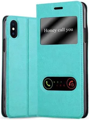 Image de Cadorabo Housse pour Apple iPhone X / XS Housse turquoise Housse pour portable Book Case Cover Etui