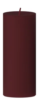 Produktbild von stumpenkerze gegossen 250 burgunder engels kerzen Ø8xH20cm 108 Std mit brennstop