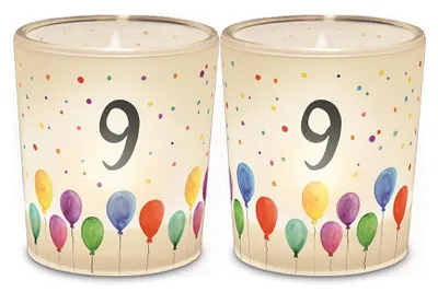 Produktbild von Licht + Teelicht D6H6 Geburtstag Zahl 9