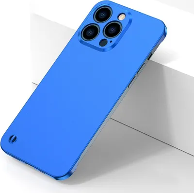 Produktbild von König Design Hülle kompatibel mit Apple iPhone 12 Pro Kunststoff Soft Handyhülle - Handy Case Blau