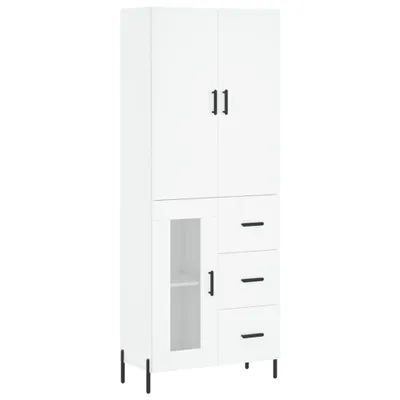 Immagine prodotto di Credenza Bianca 69,5x34x180 cm in Legno Multistrato