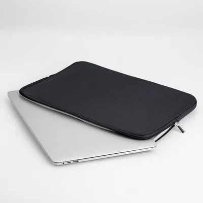 Produktbild von Laptop-Hülle 13 Zoll mit weicher Innenauskleidung - Schwarz