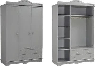 Immagine prodotto di Cameretta per bambini in legno bianco con lettino e armadio