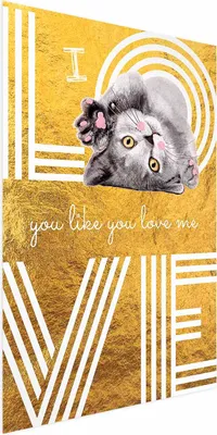 Produktbild von Posterpapier Poster - I Love You Like You Love Me 40x60 cm Text g-C-0228-ao-a