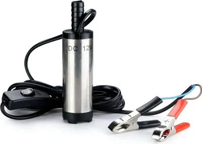 Produktbild von 12-V-Edelstahl-Tauchpumpe (38 mm) zum Umfüllen von Öl, Wasser und Dieselkraftstoff. Geeignet für Fahrzeuge und andere Flüssigkeiten. 12-V-Wasserpumpe.