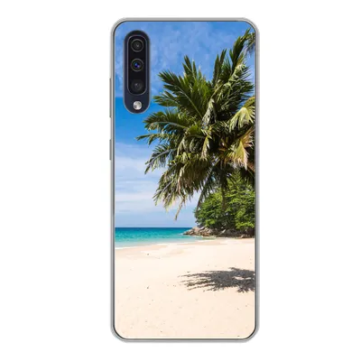 Produktbild von MuchoWow® Handyhülle Schutzhülle Hülle für Samsung Galaxy A50 Strand - Tropen - Meer Silikon Softcase Handy Hülle - Mobiltelefonhülle