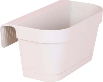 Produktbild von Kolibri Home plastový balkónový kvetináč biely so závesným systémom - šírka 36 cm