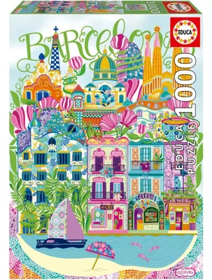 Productafbeelding van EDUCA Puzzelwagen Pintos: Barcelona, 1000 stukjes