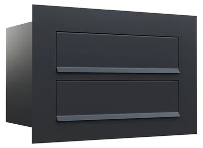 Produktbild von Einbaubriefkasten Como for Two in Schwarz