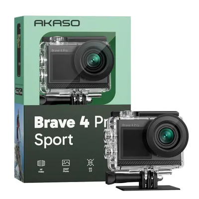 Produktbild von AKASO Brave 4 Pro Sport grau Action Cam 4K 30FPS 12 MP 5-facher Digitalzoom