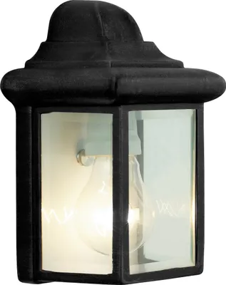 Zdjęcie produktu dla BRILLIANT zewnętrzna lampa ścienna Nissie | dekoracyjna lampa zewnętrzna | płaska | czarna | 1x E27 maks. 40 W | IP23
