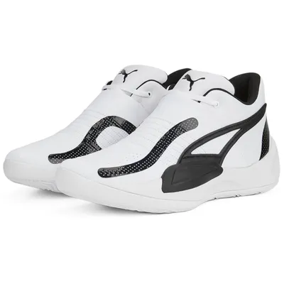 Produktbild von PUMA Rise Nitro Basketballschuhe Unisex puma white/puma black 45