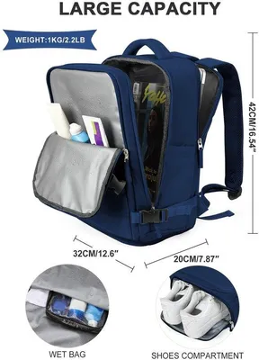 Produktbild von Rucksack für Damen – großer, wasserdichter Wanderrucksack – lässiger Tagesrucksack