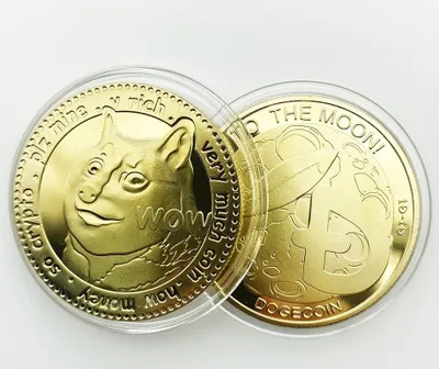 Produktbild von Dogecoin Münze Gold/Typ2 - Dekoratives Geschenk KP13454