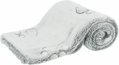 Obrázek produktu pro Trixie NANDO fleecová deka s vysokým vlasem, 75 × 50 cm, světlešedá