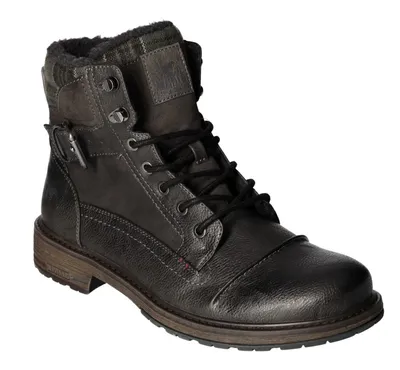 A single boot is shown against a white background.