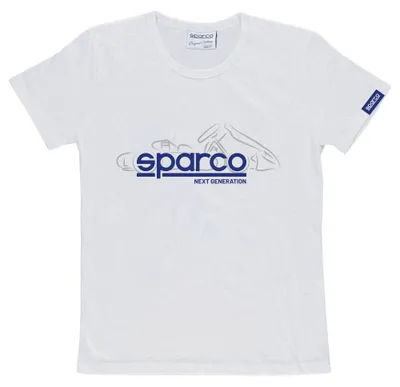 Produktbild von Sparco Next Generation Kinder-T-Shirt Weiß 9-11 Jahre