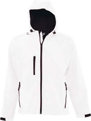 Produktbild von SOLS - "Replay" Softshelljacke mit Kapuze für Herren LT2120 (XXL) (Weiß)