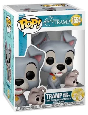 Produktbild von Disney Susi und Strolch Tramp-Figur mit Welpenspielzeug