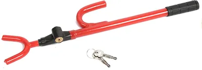 Image de Antivol de roue et de direction pour véhicule Extension Type Véhicule Rouge