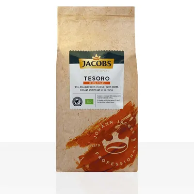 Produktbild von Jacobs Tesoro Caffé Crema Peru - 1kg  Kaffeebohnen, 100% Arabica