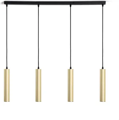 Produktbild von Pendelleuchte Aluminium Aritz 4 Strahler Gold