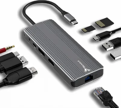 Immagine prodotto di REAGLE HUB USB-C 10v1 DisplayPort 1.4 HDMI 2.1 8K 4K 144Hz Display Port M1