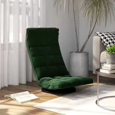 Produktbild von Cloris Designermöbel Bodenstuhl Drehbar Dunkelgrün Samt 2024 Neu