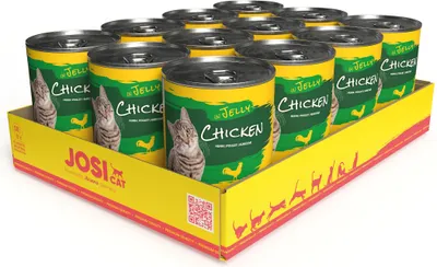 Produktbild von JosiCat Chicken in Jelly 12 x 400g Dosen