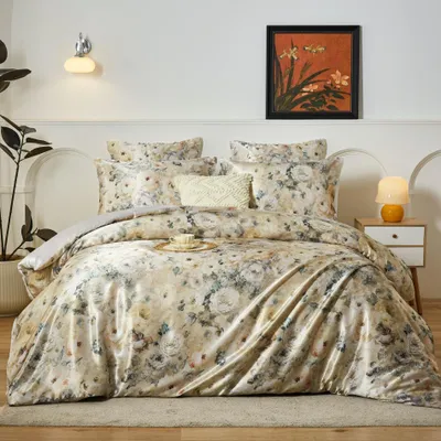 Productafbeelding van Luxe satijnen beddengoedset, 200x220 cm, met 2 kussenslopen