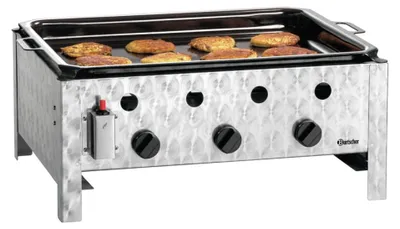 Productafbeelding van Gasfornuis met tafeloven TB1000PF, inclusief grillplaat, met 3 branders